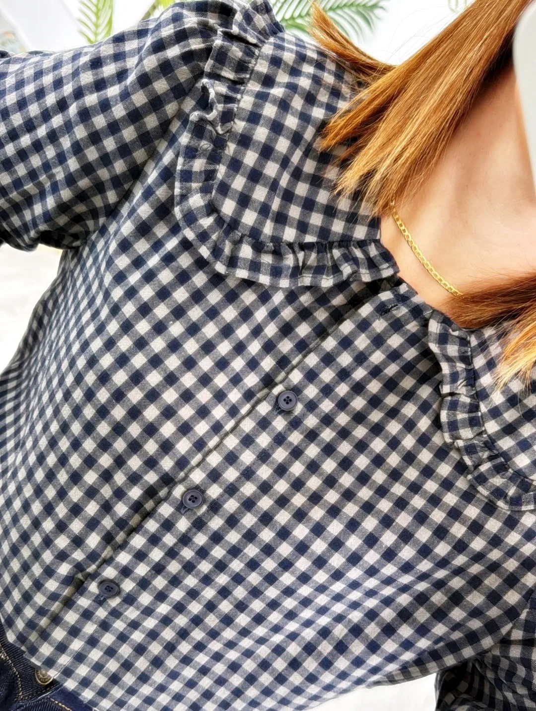 Camisa vichy marino gris - Imagen 3